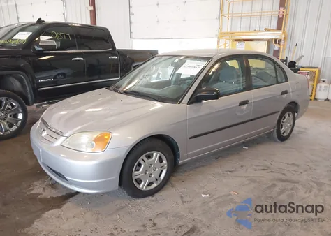 2001 Honda Civic Dx из США, поврежденный, VIN 1HGES16221L041102